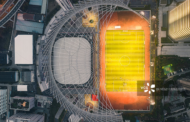 静安体育中心 上海图片素材