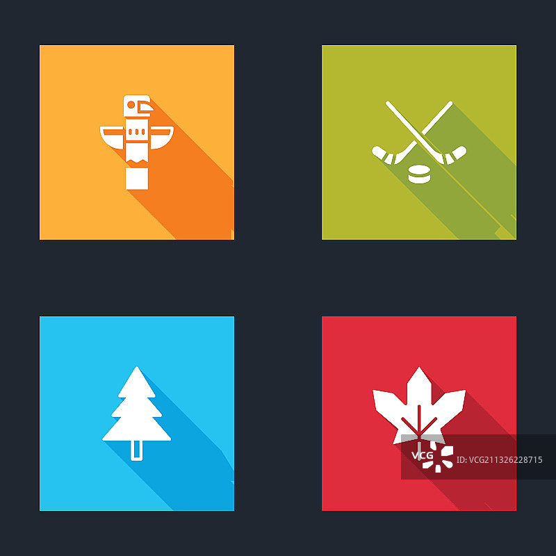 加拿大图腾柱冰球棍套装图片素材