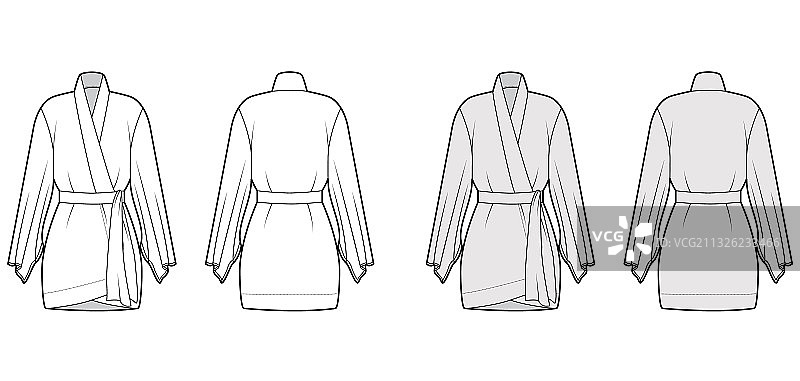 和服长袍时尚设计图片素材