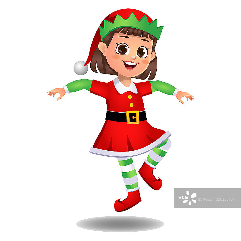 穿着精灵服装飞翔的女孩图片素材