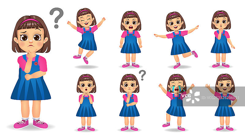 可爱女孩角色合集图片素材