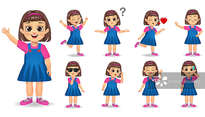 可爱女孩角色合集图片素材