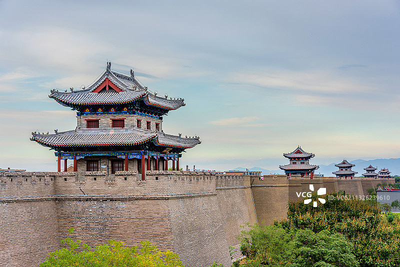 中国山西忻州古城敌楼图片素材