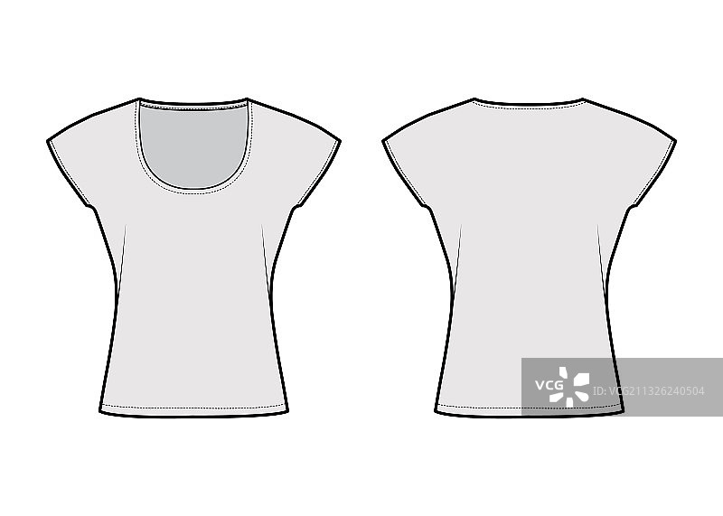 短蝙蝠袖上衣技术时尚图片素材