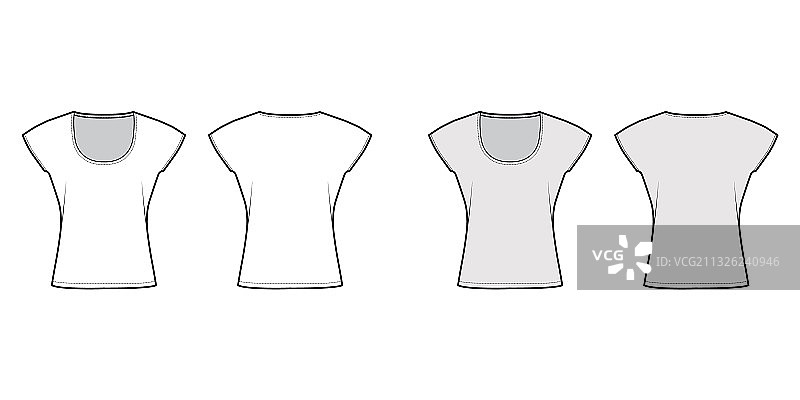 短蝙蝠袖上衣技术时尚图片素材