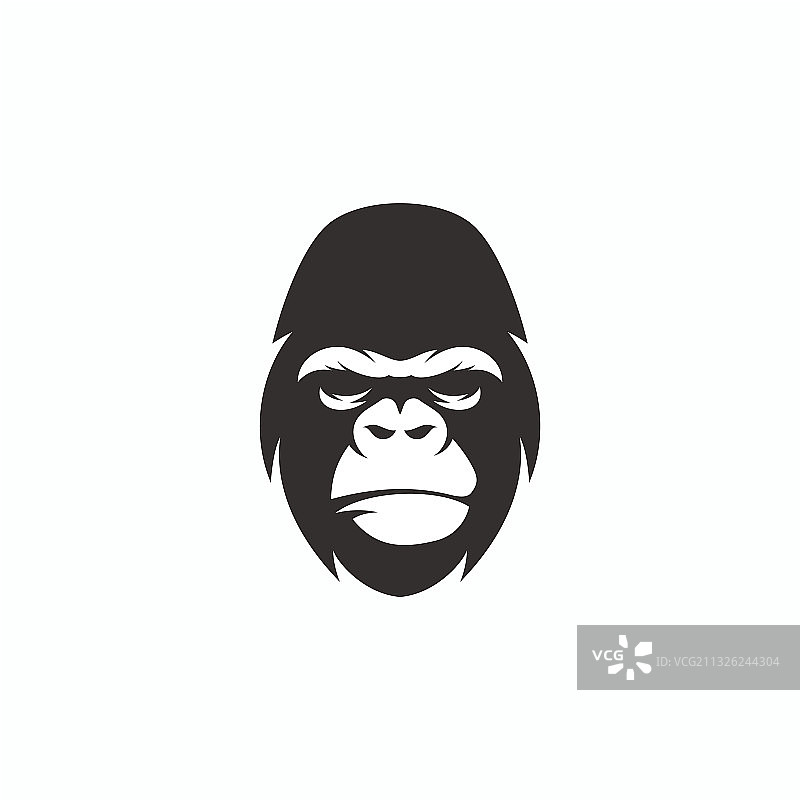 猩猩面部Logo设计图片素材