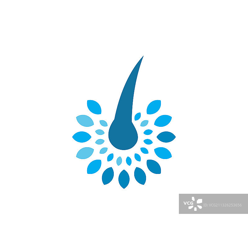 头发护理Logo设计模板图片素材