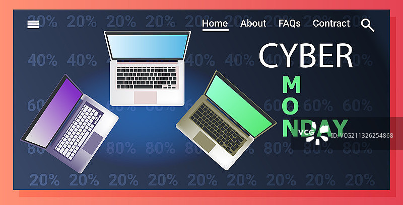 网络星期一在线促销海报宣传单图片素材