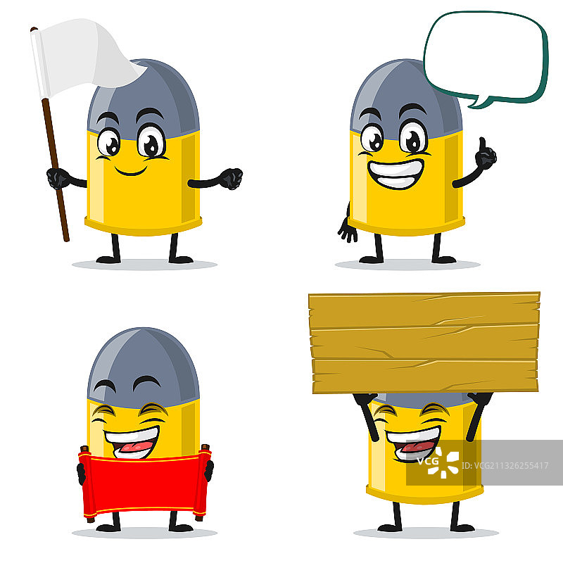 子弹吉祥物图片素材