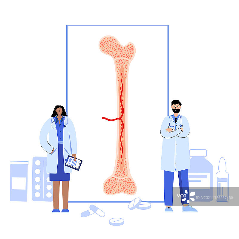 骨骼模板概念图片素材