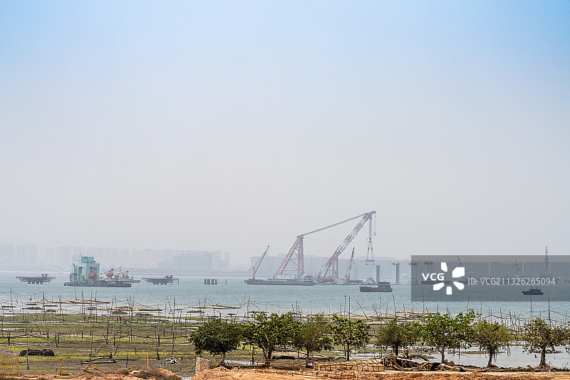 福建省厦门市翔安区新店镇刘五店鑫海码头图片素材