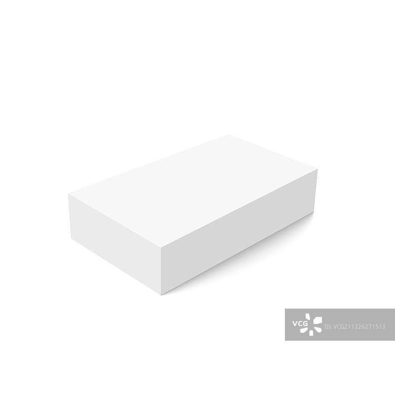 逼真空白纸板包装盒图片素材