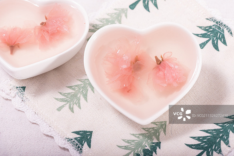 樱花果冻图片素材