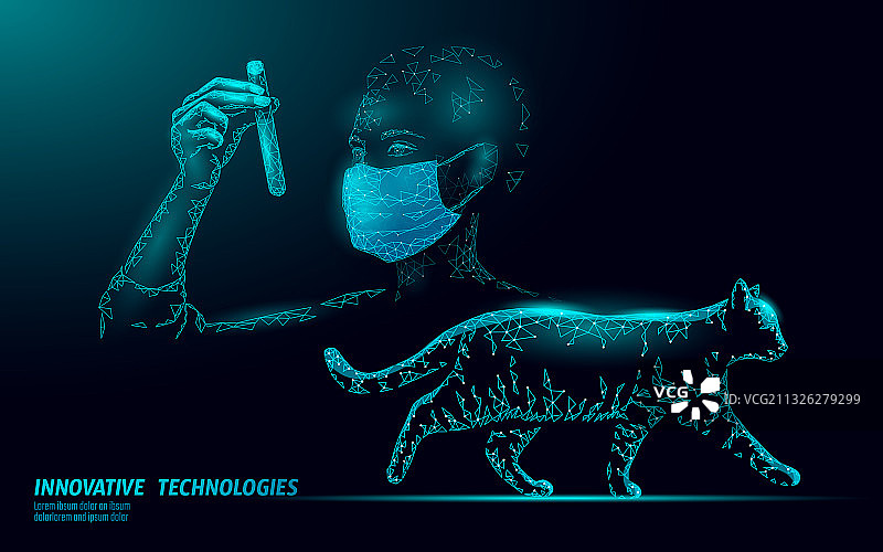 猫剪影宠物诊所banner模板图片素材