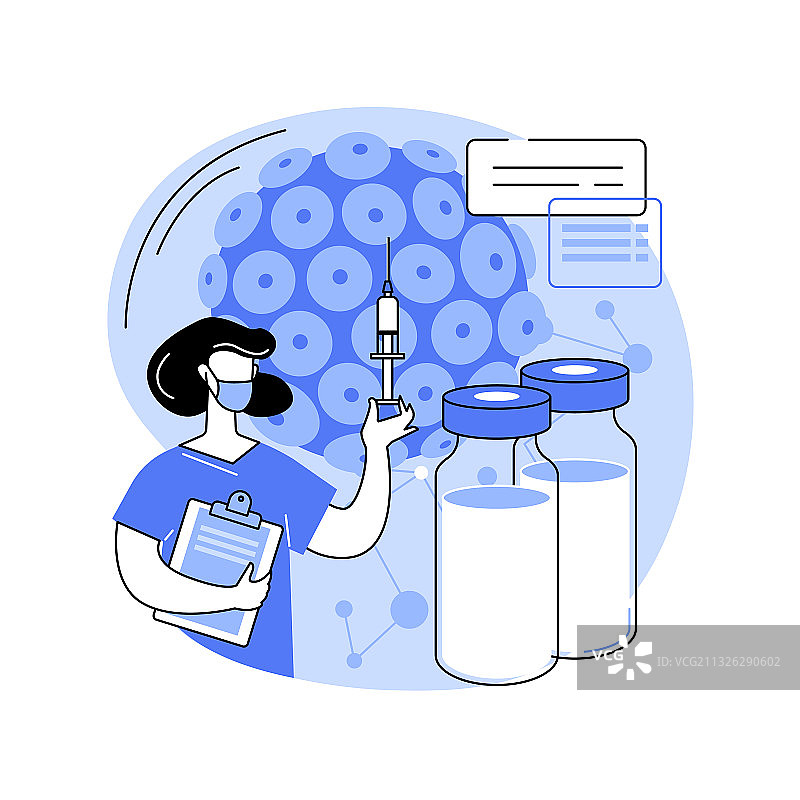 HPV疫苗接种概念图图片素材