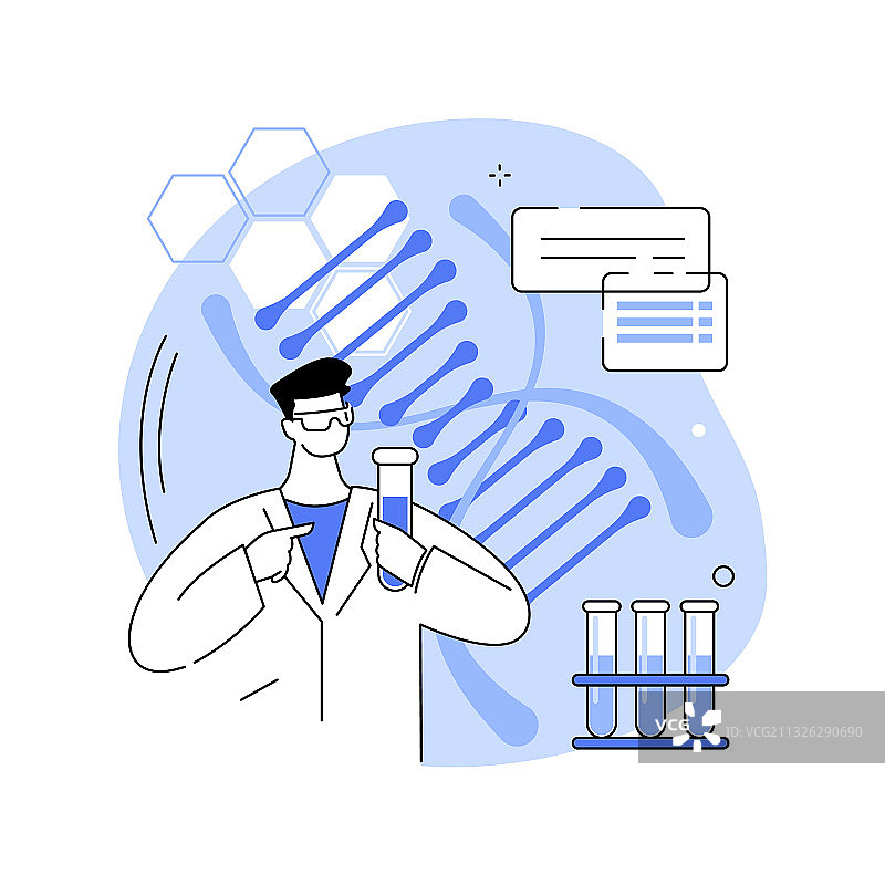 基因检测抽象概念图片素材