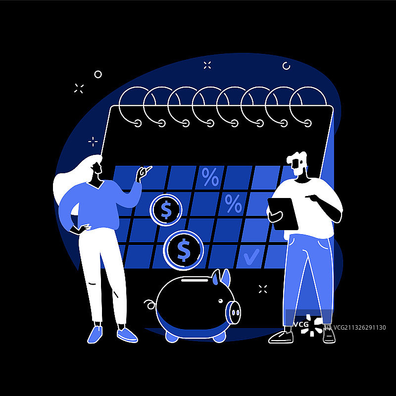 提前付款折扣抽象概念图片素材