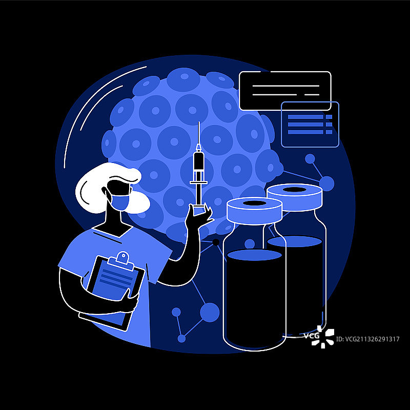 HPV疫苗接种概念图图片素材