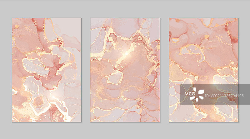 奢华粉色桃色和金色大理石抽象图片素材