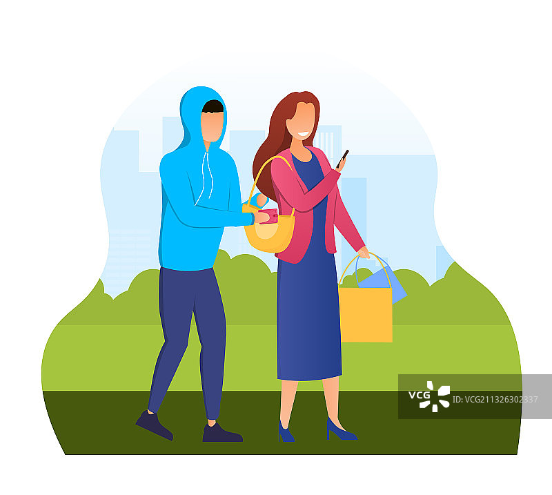 扒手从钱包里偷钱图片素材