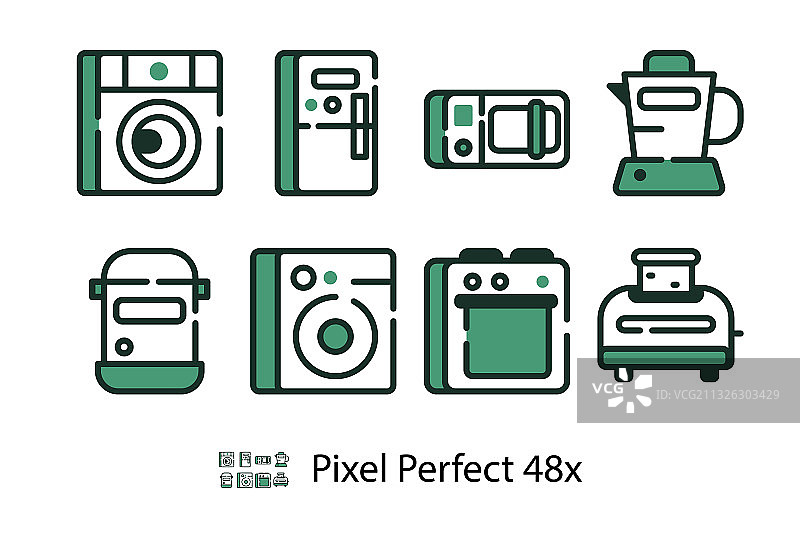 线性家电图标合集图片素材