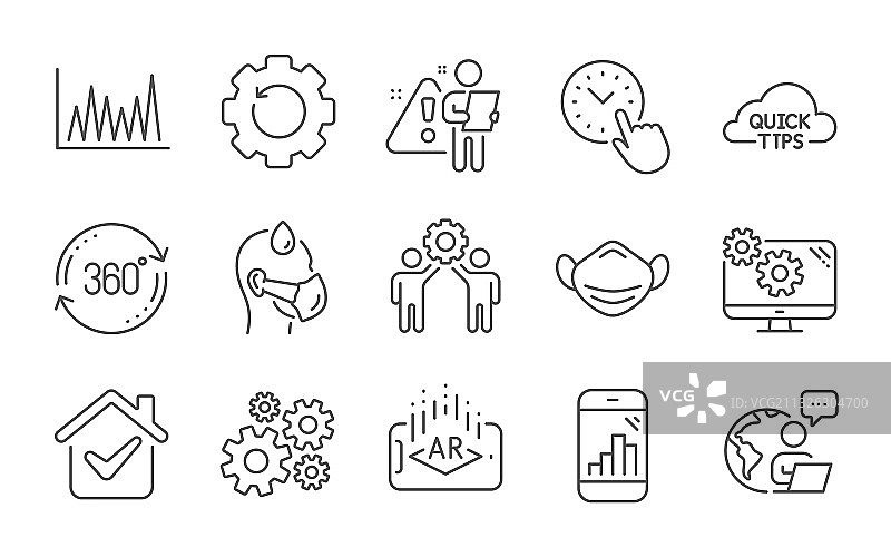 医用口罩、时间管理与完整轮换图片素材