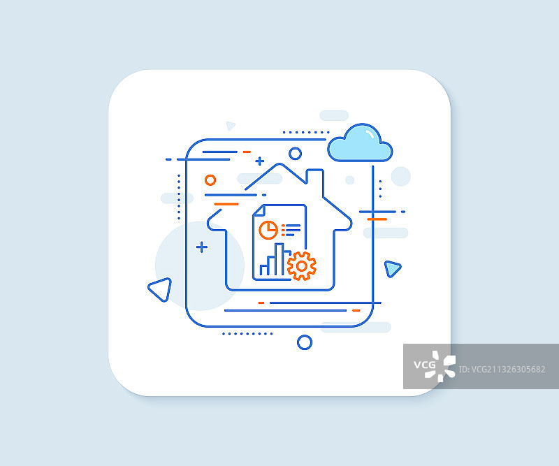 报表线条图标柱状图饼图符号图片素材