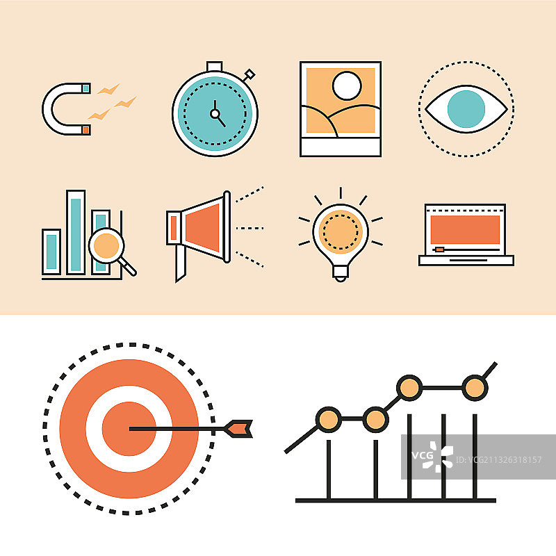 数字营销目标策略推广图片素材