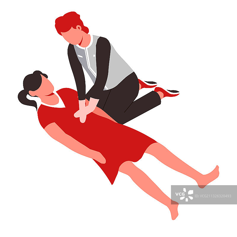 急救心脏按摩医疗援助图片素材