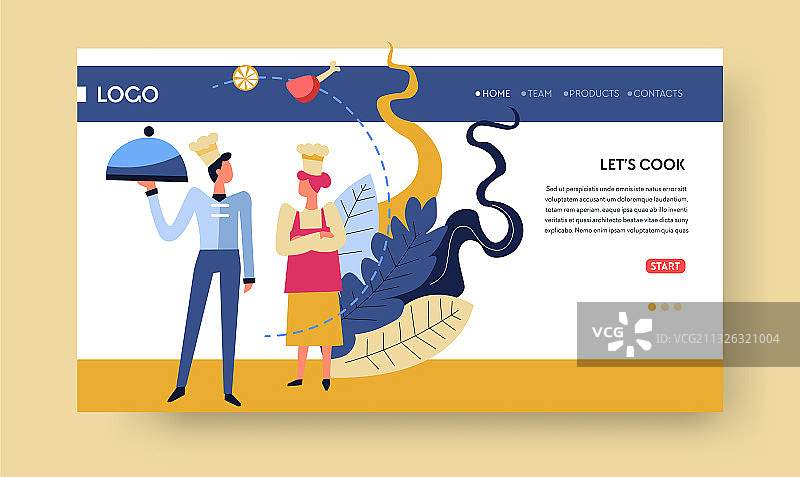 在线烹饪课程图片素材
