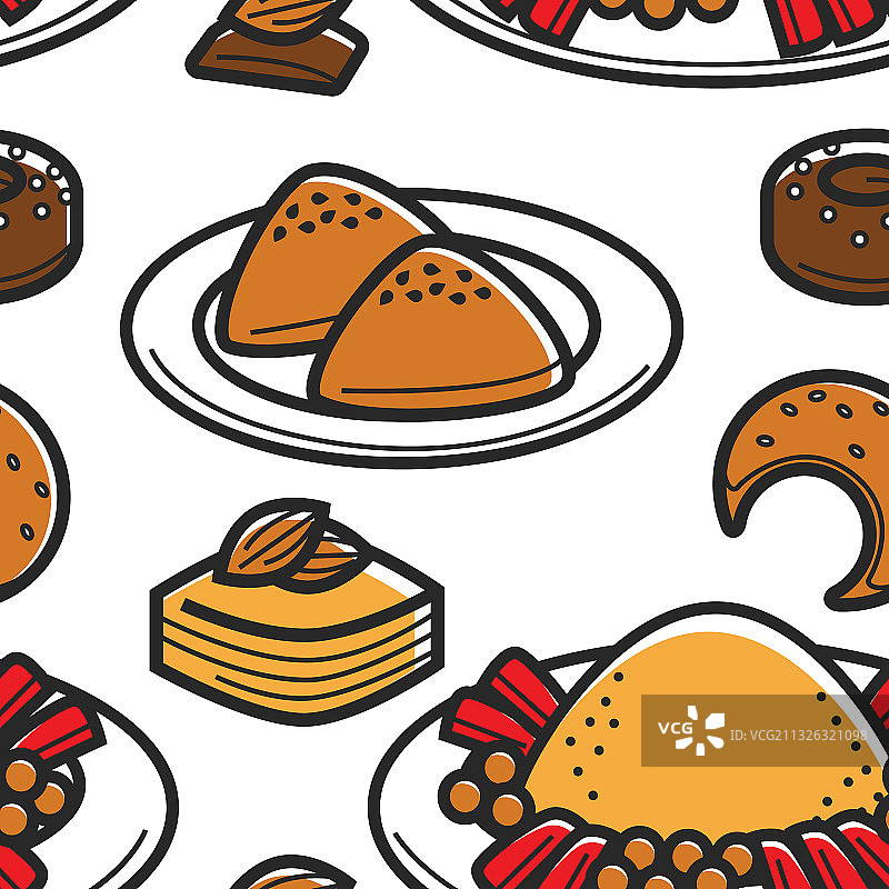 突尼斯传统食品烘焙产品图片素材