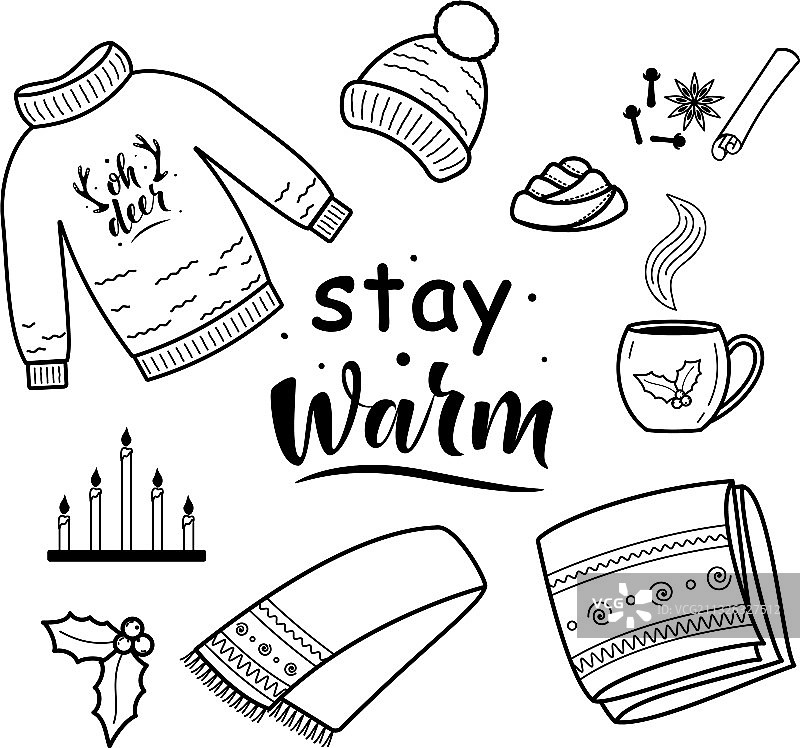 圣诞针织元素大合集图片素材