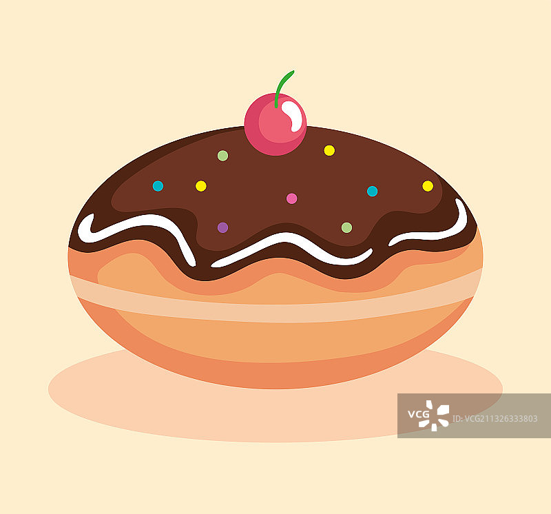 光明节甜甜圈设计图片素材