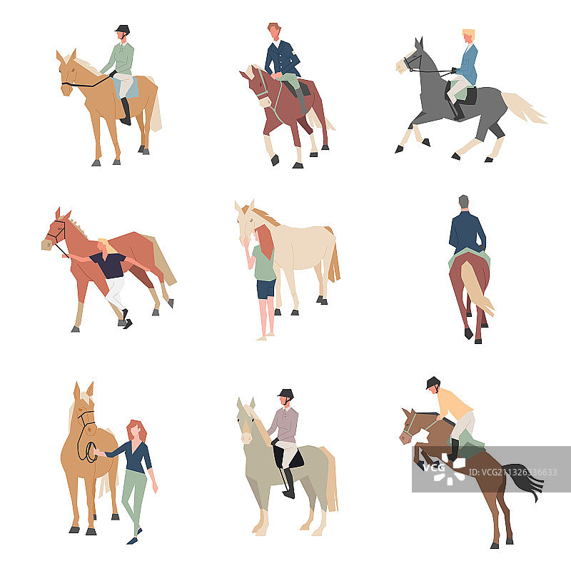 骑在马背上的人物图片素材