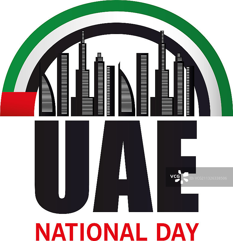 阿联酋国庆日城市建筑设计图片素材
