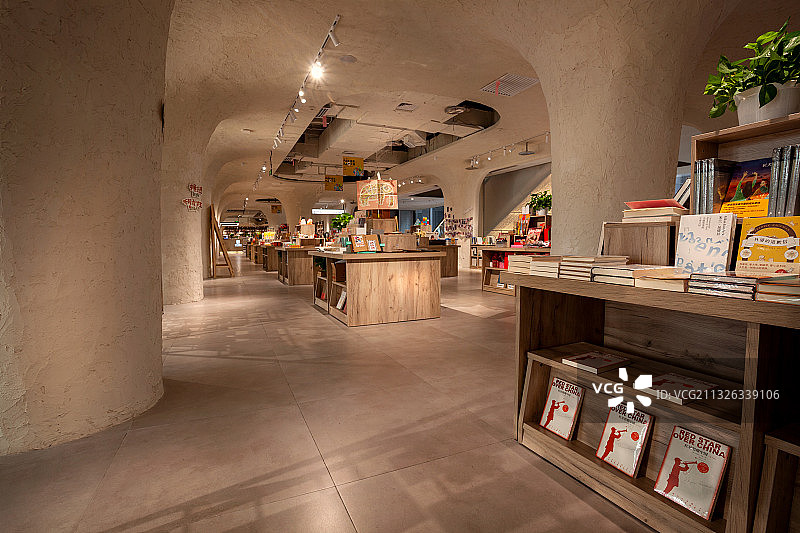 室内商业书店设计图片素材