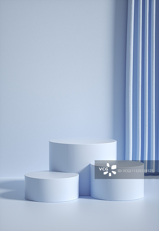 白色产品展台三维图形图片素材