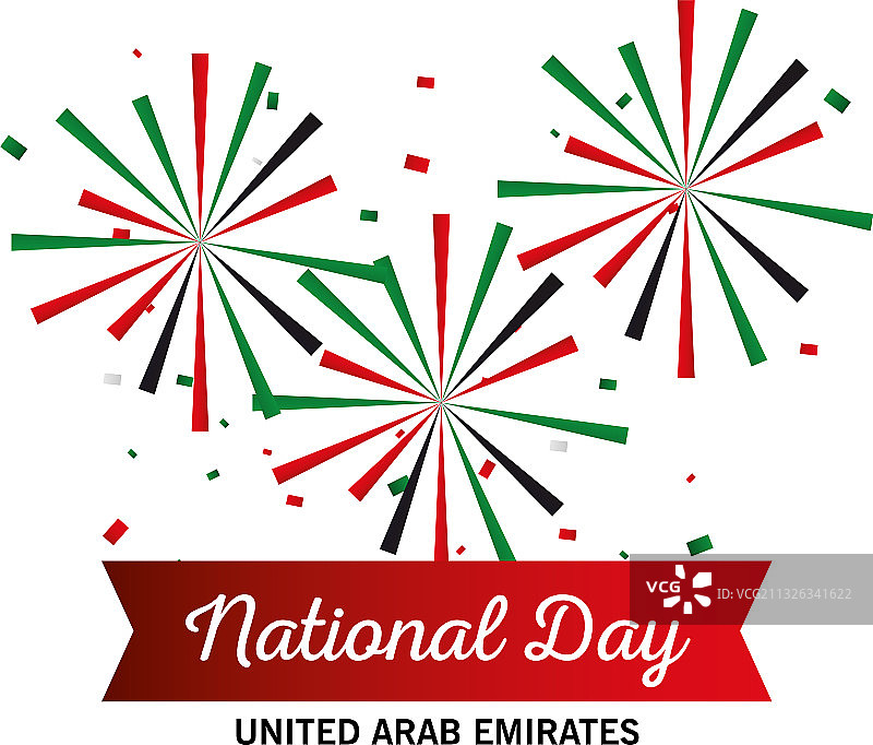 阿联酋国庆日烟花设计图片素材