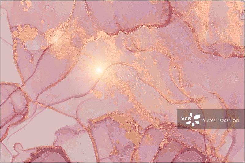 粉色青铜色大理石纹理酒精墨水图片素材