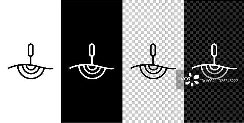 针灸疗法图标线条图片素材