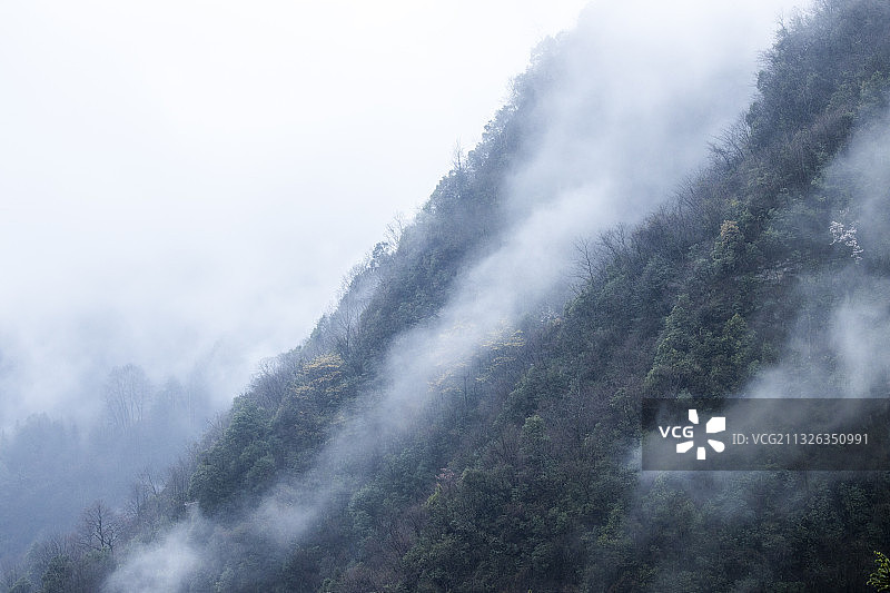 壶瓶烟雨 湖南省常德市石门县壶瓶山镇图片素材