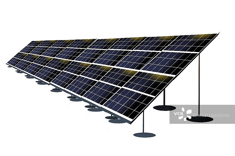 光伏发电系统太阳能电池板替代能源地球日环保图片素材