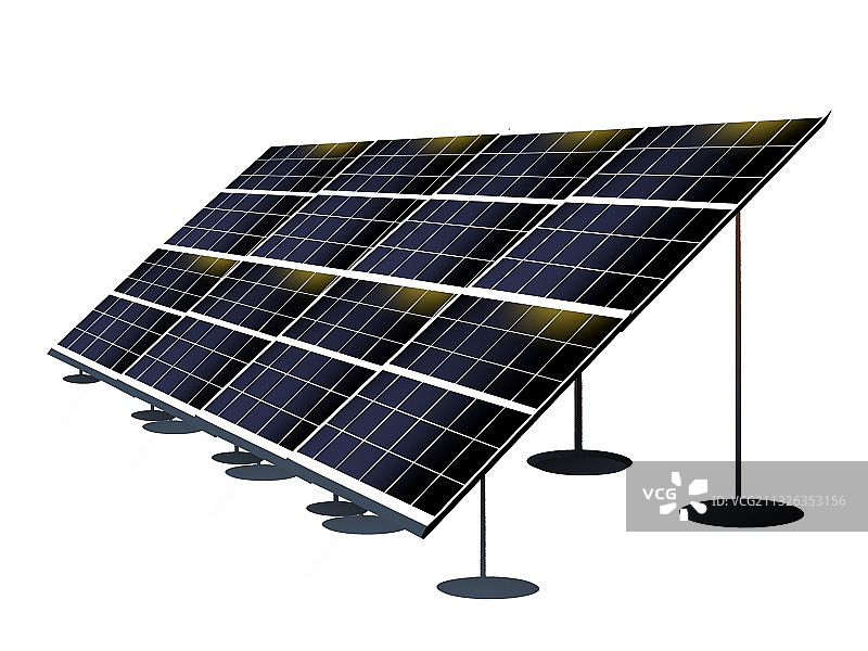 光伏发电系统太阳能电池板替代能源地球日环保图片素材