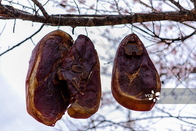 桃花沟藏香猪腊肉图片素材