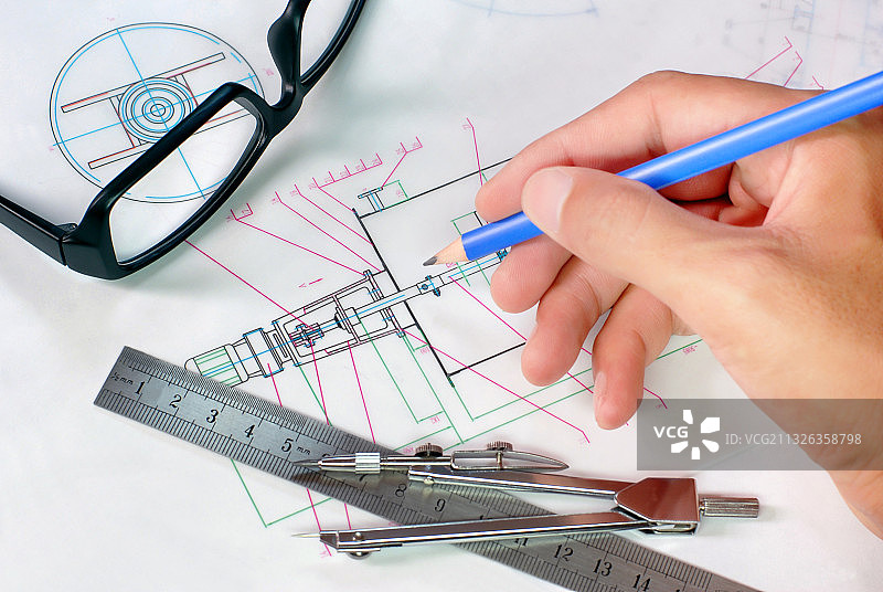 作工业图纸图片素材