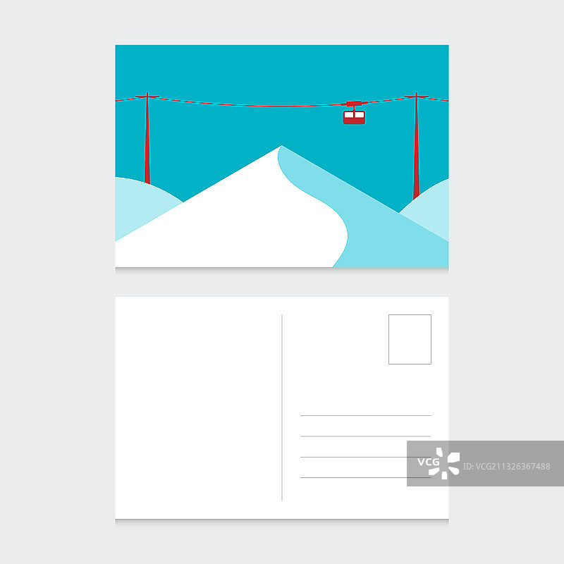 圣诞快乐，新年快乐明信片图片素材