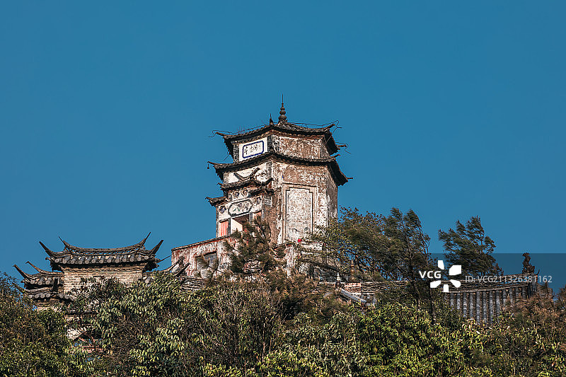 迦叶阁  云南省大理州巍山县小鸡足山巅迦叶阁图片素材