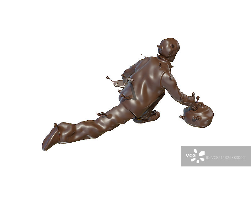 巧克力质感冰壶运动图片素材