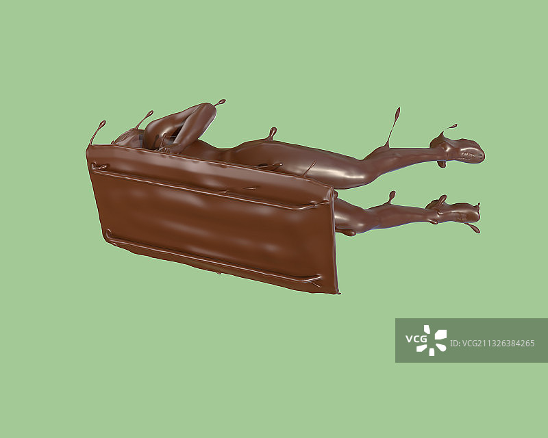 巧克力质感无舵雪橇图片素材