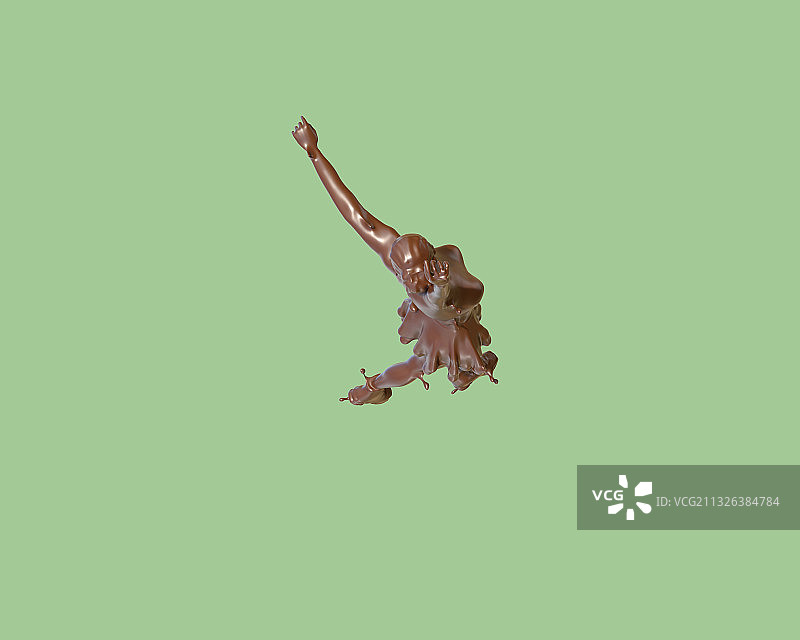 巧克力质感花样滑冰图片素材